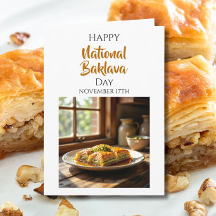 Froher Nationaler Baklava-Tag   17. November Karte