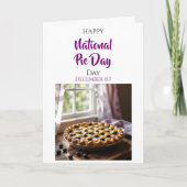 Froher Nationaler Pie-Tag | 1. Dez. Karte (Vorderseite)