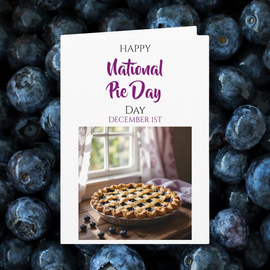 Froher Nationaler Pie-Tag | 1. Dez. Karte