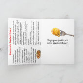 Froher Nationaler Spaghetti-Tag | 4. Januar Karte (Innenseite)
