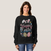 Froher Osthase Frühling Ostern Ei Ostern Sweatshirt (Vorne ganz)