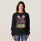 Froher Osthase Frühling Ostern Ei Ostern Sweatshirt (Vorne ganz)