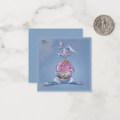 Froher Osthase Mitteilungskarte (Vorderseite/Rückseite Beispiel)