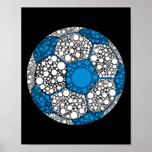 Froher Punktetag 2025 Polka Dot Fußball Byll Lover Poster