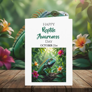 Froher Tag des Bewusstseins für Reptilien 21. O Karte