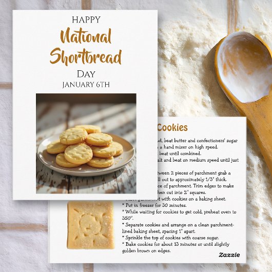 Froher Tag des Shortbread | 6. Januar Postkarte