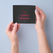 Froher Unabhängigkeitstag rot blau Name Datum einf Flyer (Gruppe)