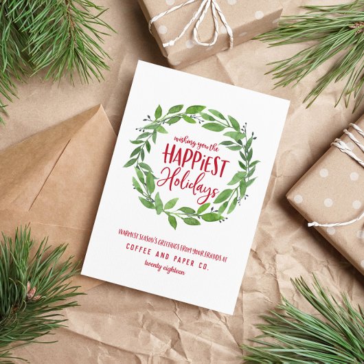 Froher Urlaub Firmenfeiern Feiertagskarte