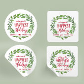 Froher Urlaub Firmenfeiern Runder Aufkleber