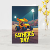 Froher Vatertag Racer Karte (Gelbe Blume)