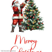 Froher Weihnachtsmann Benutzerdefinierter Name Edi Geschenkanhänger