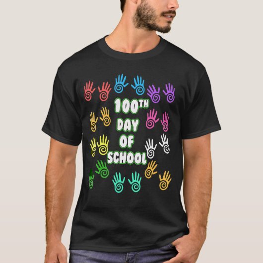 Frohes 100. Schulhandlehrertag 1 T-Shirt (Vorderseite)