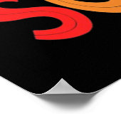 Frohes 100. Schullehrer Rainbow Poster (Ecke)