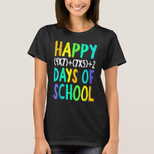 Frohes 100. Schultag Funny Mathe Formel Teach T-Shirt
