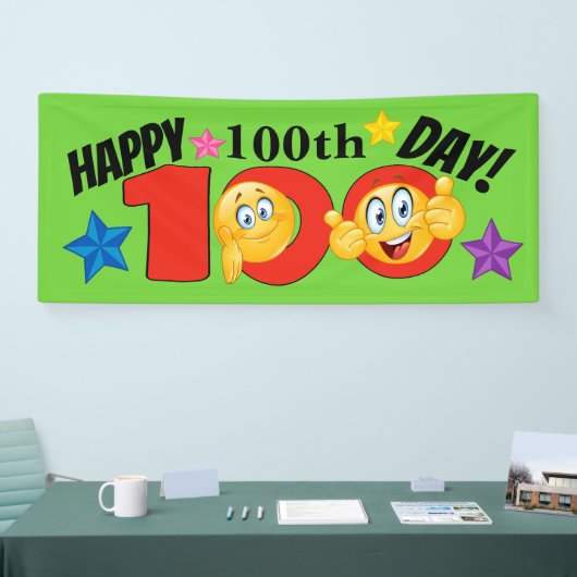Frohes 100-Tage-Banner Banner (Messe)