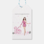 Frohes 16 . Geburtstag, 16. Geburtstag Geschenkanhänger (Vorderseite)