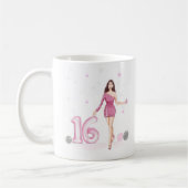 Frohes 16 . Geburtstag, 16. Geburtstag Kaffeetasse (Links)
