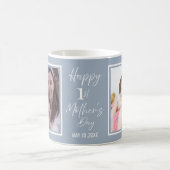 Frohes 1. Muttertag Dusty Blue 2 Foto   Kaffeetasse (Mittel)