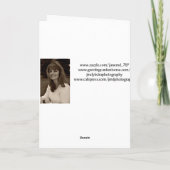 Frohes 1. Weihnachten, Schneepaar, Schneeflocken Feiertagskarte (Rückseite)