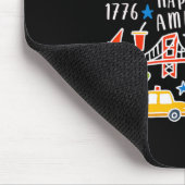 Frohes 250. Amerika-Jubiläum 4. Juli Mousepad (Ecke)