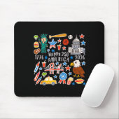 Frohes 250. Amerika-Jubiläum 4. Juli Mousepad (Mit Mouse)