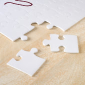 Frohes 30. Jubiläum Name Datum goldenes rotes Blat Puzzle (Seite)