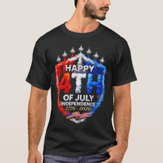 Frohes 4. Juli 1776 2026 USA Patriotisches 4. Juli T-Shirt