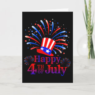 Frohes 4. Juli Amerika feiert Freiheit  Karte