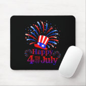 Frohes 4. Juli Amerika feiert Freiheit  Mousepad (Mit Mouse)