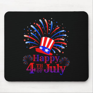 Frohes 4. Juli Amerika feiert Freiheit  Mousepad