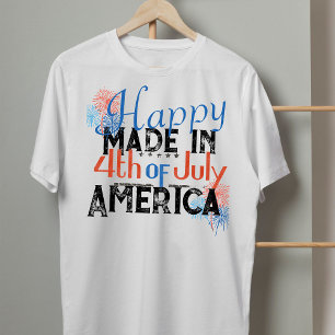 Frohes 4. Juli Amerika Feuerwerk T-Shirt