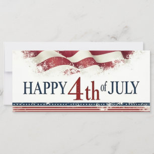 Frohes 4. Juli - Amerikanische Flagge im Vintage-D