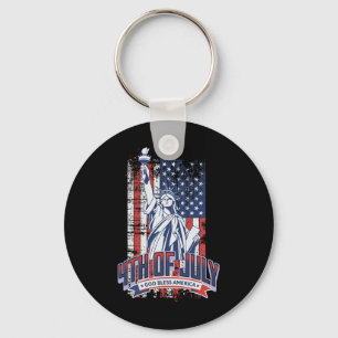 Frohes 4. Juli Amerikanische Flagge Patriotische U Schlüsselanhänger