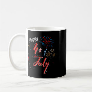 Frohes 4. Juli Cool Independence Day Männer Frauen Kaffeetasse