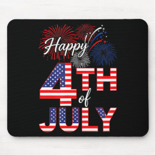 Frohes 4. Juli, cooler Unabhängigkeitstag, patriot Mousepad