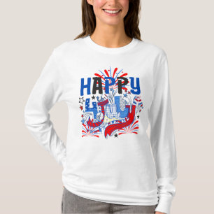 Frohes 4. Juli Feuerwerk USA-63261 T-Shirt