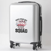 Frohes 4. Juli Flamingo Squad Vector Design_1 Aufkleber (Koffer)