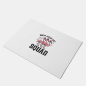 Frohes 4. Juli Flamingo Squad Vector Design_1 Fußmatte (Schrägansicht)