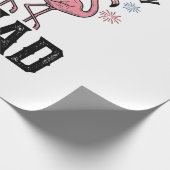 Frohes 4. Juli Flamingo Squad Vector Design_1 Geschenkpapier (Ecke)
