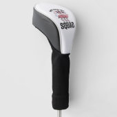 Frohes 4. Juli Flamingo Squad Vector Design_1 Golf Headcover (angewinkelt)