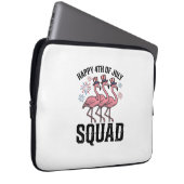 Frohes 4. Juli Flamingo Squad Vector Design_1 Laptopschutzhülle (Vorne Rechts)