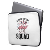Frohes 4. Juli Flamingo Squad Vector Design_1 Laptopschutzhülle (Vorderseite Links)