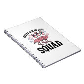 Frohes 4. Juli Flamingo Squad Vector Design_1 Notizblock (Rechte Seite)