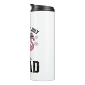 Frohes 4. Juli Flamingo Squad Vector Design_1 Thermosbecher (Nach rechts gedreht)