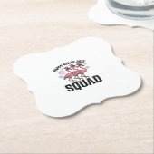 Frohes 4. Juli Flamingo Squad Vector Design_1 Untersetzer (angewinkelt)