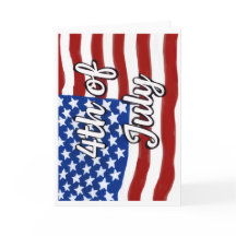 Frohes 4. Juli Grußkarte