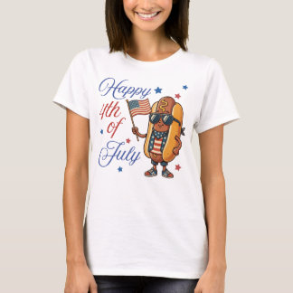 Frohes 4. Juli Hotdog T-Shirt