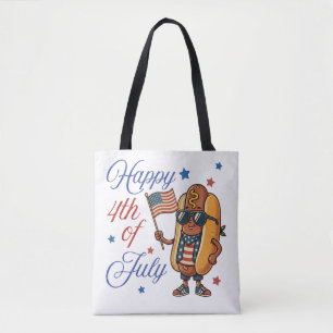 Frohes 4. Juli Hotdog Tasche