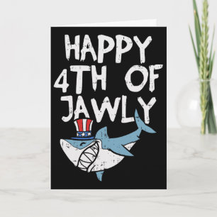 Frohes 4. Juli Jawly-Hai-Tier 4. Juli USA Pa Karte