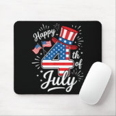 Frohes 4. Juli Mousepad (Mit Mouse)